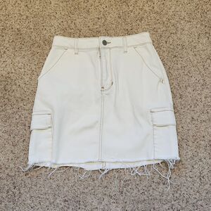 Hollister Cream Mini Skirt
